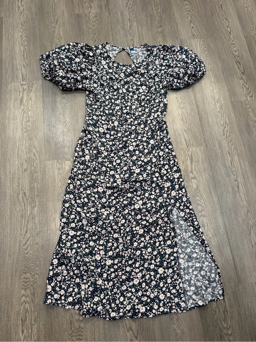 Old Navy Women's Floral Puff Sleeve Maxi Shift Dress Size Large